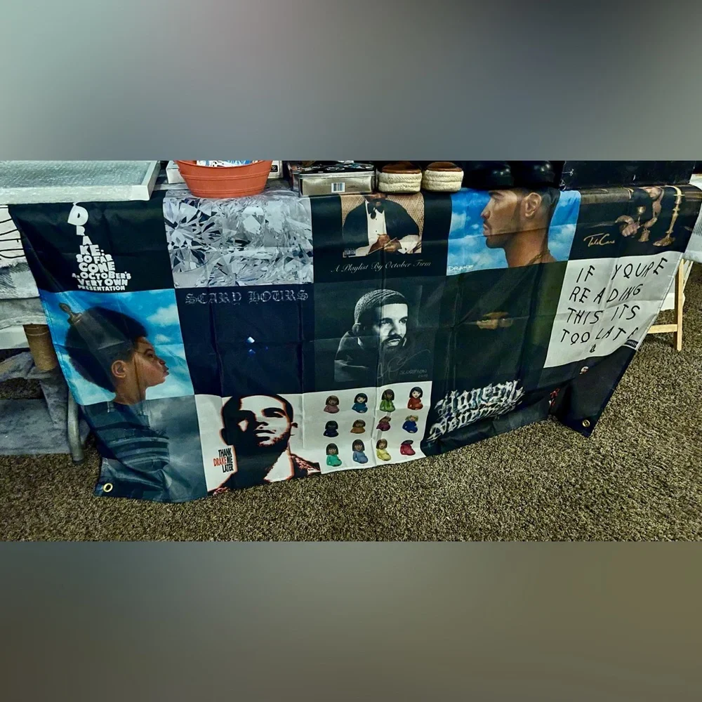 New! Drake Album covers 3’X5’ Tapestry